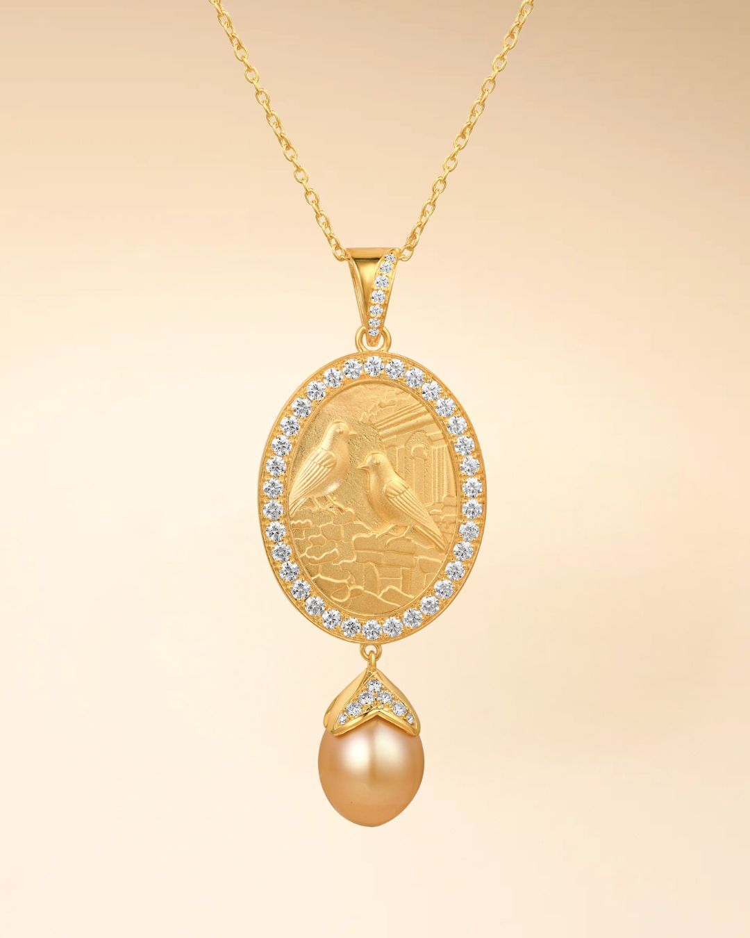 Golden Pearl Pendant