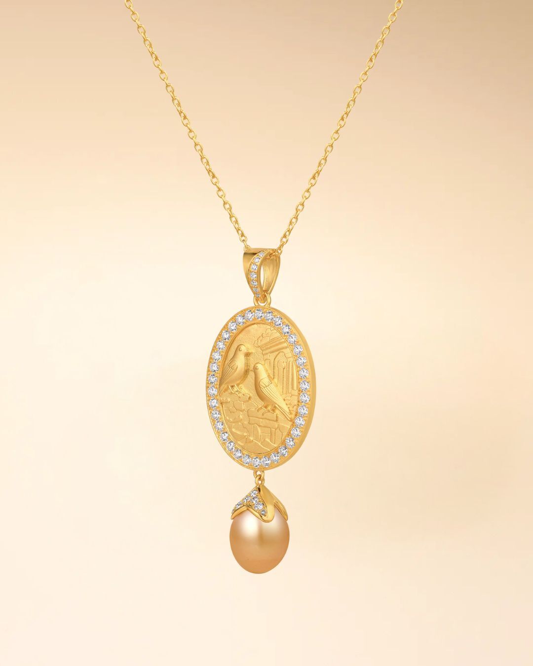Golden Pearl Pendant - Image 2
